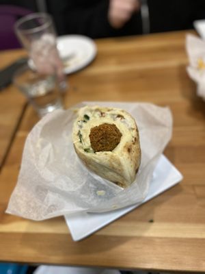 Falafel pita  at Aviv Hummus Bar in Seattle
