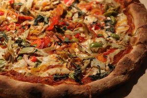 "Super Vegan 7.5” at Tribute Pizza in San Diego