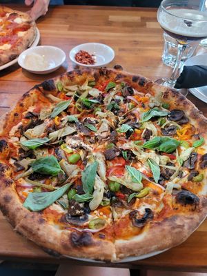 Super vegan 7.5 at Tribute Pizza in San Diego