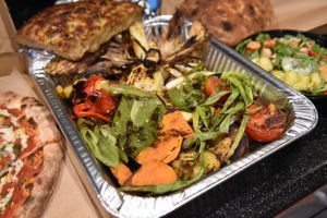 Wood Fired Farmers Market Veggies at Tribute Pizza in San Diego