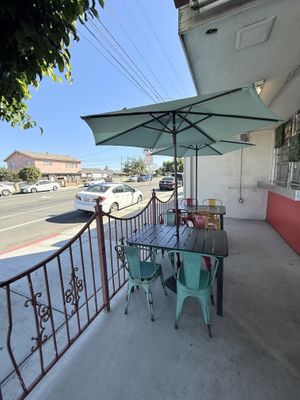 Outdoor patio seating   at Garduno's Taco King in Baldwin Park