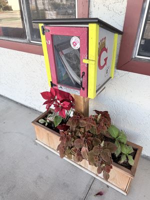 Little free library, take a book leave a book   at Garduno's Taco King in Baldwin Park