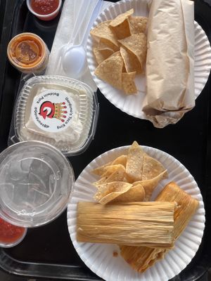 Chili cheese vegan burritoos  at Garduno's Taco King in Baldwin Park