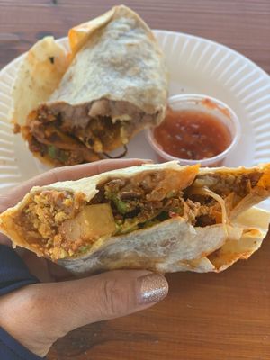 Soyriso burrito  at Garduno's Taco King in Baldwin Park