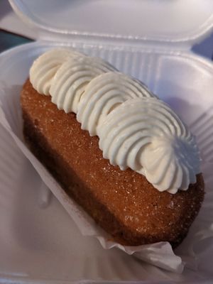 Vegan churro twinkie- I don't even do sugary treats anymore but this was amazing and worth it. at Garduno's Taco King in Baldwin Park