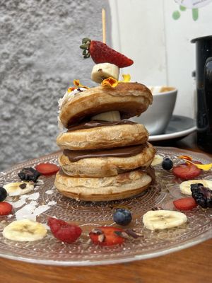 Pancakes   at Mama Carmen's in Mallorca