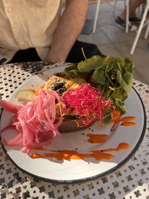 Avocado toast   at Mama Carmen's in Mallorca