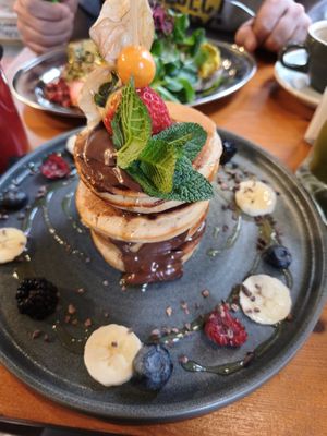 Pancakes at Mama Carmen's in Mallorca