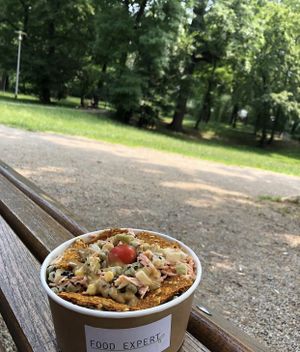 French salad at Food Expert in Zagreb