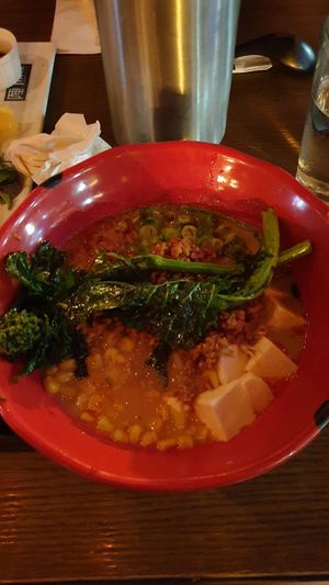 Vegetarian ramen at JINYA Ramen Bar in Vancouver