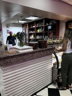 Counter front  at Camellias Tea in Guayaquil