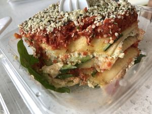 Raw lasagnas  at Juice Journey Cafe in Edgewater