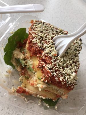 Raw lasagna  at Juice Journey Cafe in Edgewater