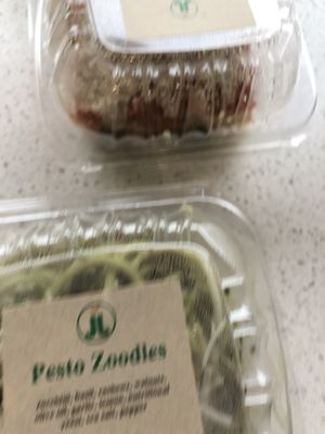 Pesto zoodle at Juice Journey Cafe in Edgewater