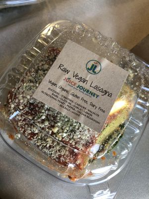 Raw vegan lasagna   at Juice Journey Cafe in Edgewater