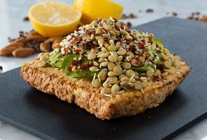 Avo Toast

Ezekiel bread, homemade hummus, avocado, sprouts, chili flakes, grain salt, peppers and hemp- at Mora Mora - Artz Pedregal in Mexico City