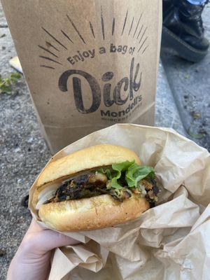 veggie burger   at Dick Mondell's in Gainesville