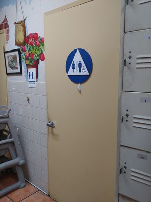 Restroom, decently clean at El Patio in Santa Rosa