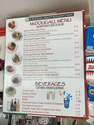 Mc Dougall menu  at El Patio 2 in Santa Rosa