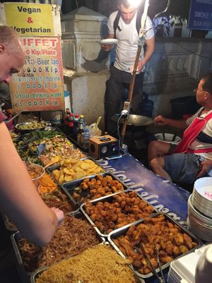 Selection at Hmong Night Market in Luang Prabang