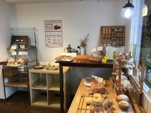 Selection of food at Pain de BRUN in Tokyo