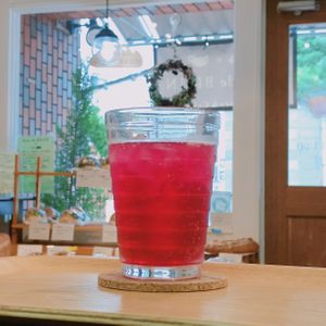 Red perilla drink. summer only.
TOGO available. at Pain de BRUN in Tokyo