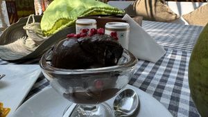 Chocolate ice cream   at Vegan Casa in Patnem