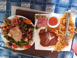 Peanut tofu at Vegan Casa in Patnem