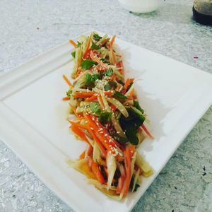 Green Papaya Salad  at Vegan Casa in Patnem