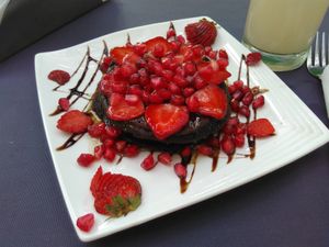 ragi pancake - jus' so delicious! at Vegan Casa in Patnem