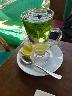 mint tea at Vegan Casa in Patnem
