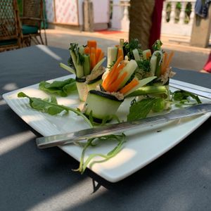 Small plate for the wrap at Vegan Casa in Patnem