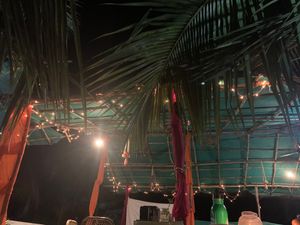 ambience at night at Vegan Casa in Patnem