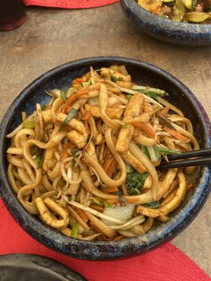 Udon noodles with tofu   at Jialu in Luzern