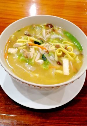 Chinese Noodle soup, very good, 49 bhat at Chew Xin Jai in Pai