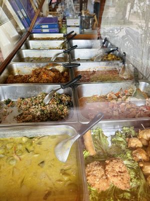 เจ buffet  at Chew Xin Jai in Pai