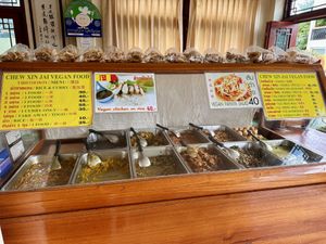 เจ buffet and à la carte options   at Chew Xin Jai in Pai