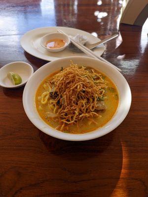 Khao Soi, 45 baht at Chew Xin Jai in Pai