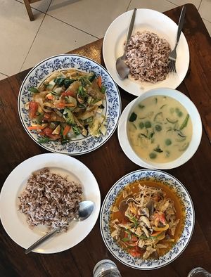 Food at Chew Xin Jai in Pai
