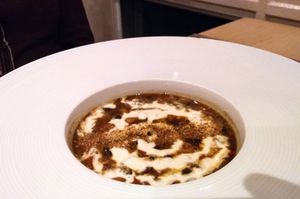 Black bean stew at Blue Heron Restaurant in Santa Fe