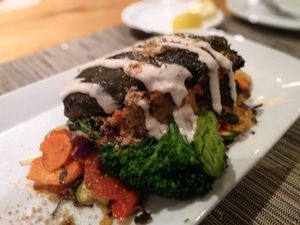 Poblano relleno at Blue Heron Restaurant in Santa Fe