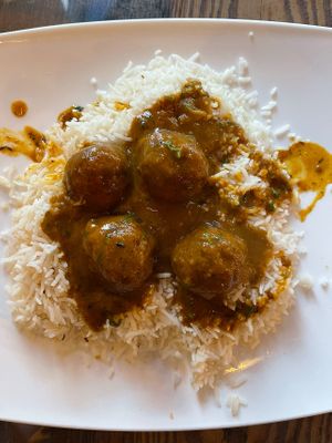 Mixed vegetable kofta curry at Pakeezah in Bozeman