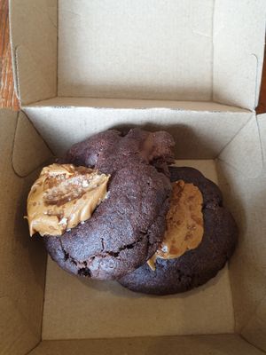 Choc and biskoff cookie at Naim  in Paddington