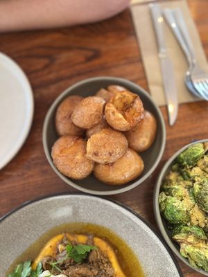 Crispy potatoes  at Naim  in Paddington