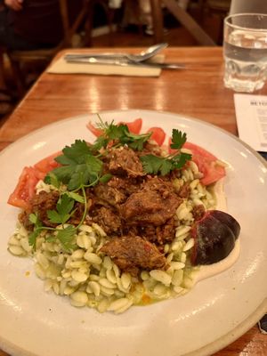 Fable mushrooms w orzo  at Naim  in Paddington