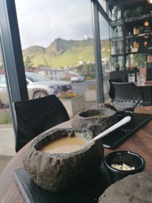 Soup of the day!! at The Soup Company in Vik