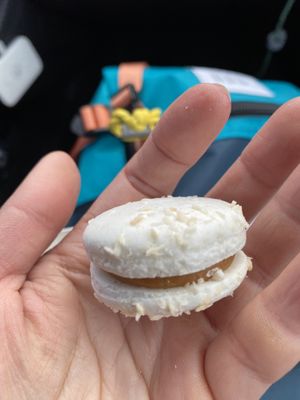 The best vegan macarons !  at The Soup Company in Vik