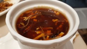 Szechuan hot and sour soup at Canton Paradise in Central Singapore