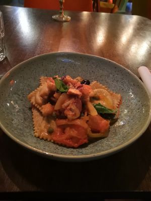 Ravioli at The Meets Restaurant in Amsterdam
