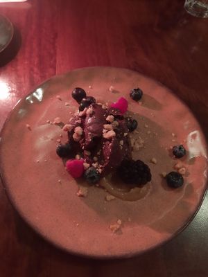 Chocolate mousse at The Meets Restaurant in Amsterdam